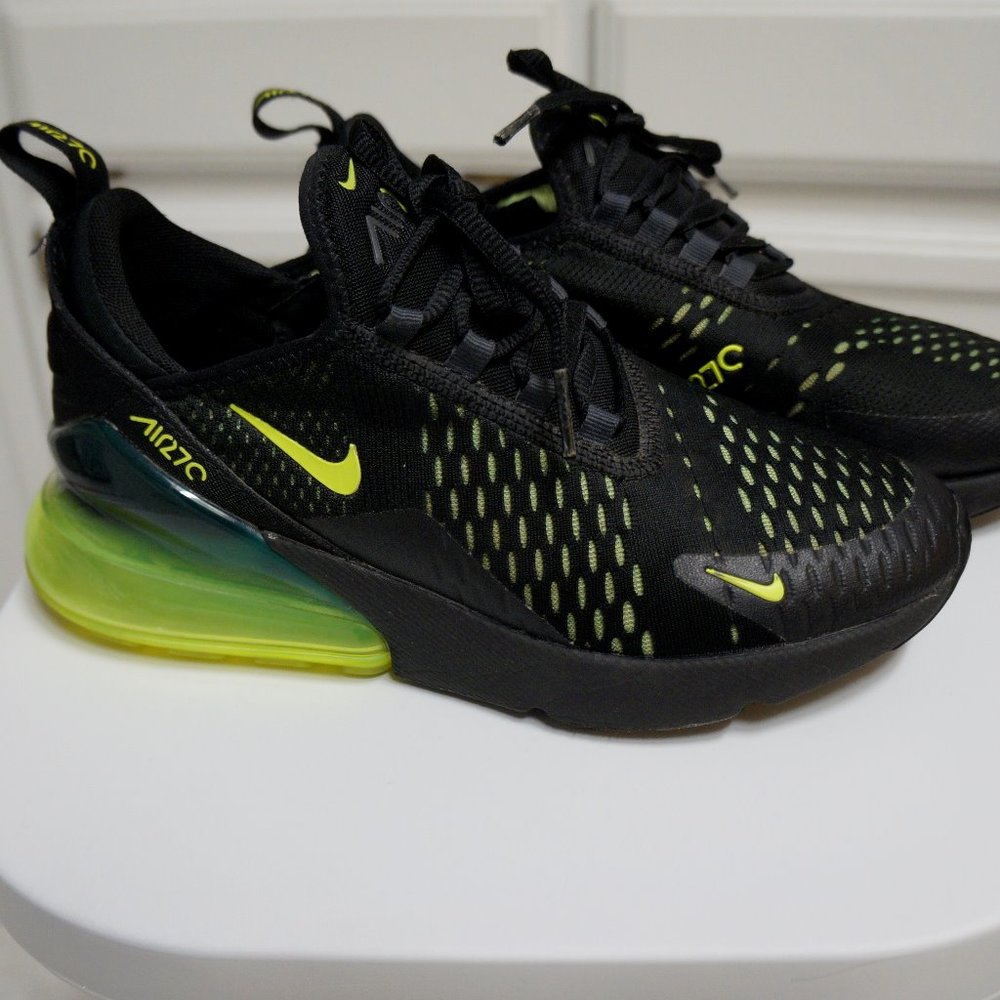 Nike Air Max 270 GS Black/Volt Youth Sneakers